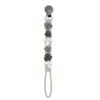 Loulou Lollipop Beadless Silicone Pacifier Clip (Monstera, Green) view 1