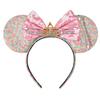 RAZKO Sequin Mouse Ears Headband, Rainbow Iridescent Mice ears Hairband for Women Girls Princess Hair Accessories (Rainbow Crown L) view 4
