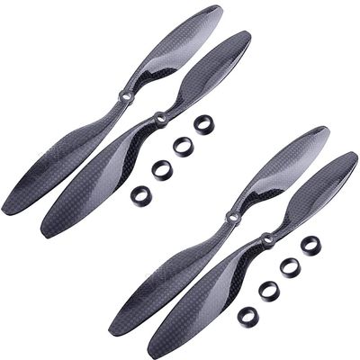 Replacement Part For 2pair APC 8045 1045 1047 1147 1238 1260 1245 Carbon Fiber Propeller CF Props Blade For RC Quadcopter Hexacopter Multi Rotor UFO - (Color: 1047 Propellers)