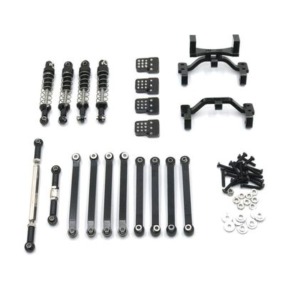 Greendhat MN Model 1/12 D90 D91 D96 MN98 MN99S RC Car Parts, Metal Upgrade & Modification 6-Piece Set, Including Shock Absorbers, etc. ( Color