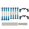 WPL B1 B-1 B14 B-14 B24 B-24 C14 C24 1/16 RC Car Spare Parts Upgrade Metal Pull Rod Steering Pull Rod Servo Rod Pull Rod Base ( Color : Blue ) view 1