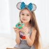 RAZKO Sequin Mouse Ears Headband, Cinderella Silver Blue Mice Ears Hairband Princess Headband for Women Girls Hair Accessories (Silver-Crown) view 2