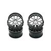4PCS Aluminum Alloy Wheel Rims 52 * 26MM for HSP HPI Redcat Kyosho Sakura Tamiya TT02 MN86K 1/10 RC Drift On-Road Racing Car (Color : Black) view 1
