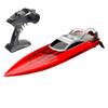 QAQQVQ 2.4Ghz RC Boat- 35km/h High Speed Remote Control Boat with LED Light for Adults One -Click Automatic Decircation Pull Net Fishing Boat, Capsize Recovery view 1