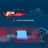 QAQQVQ 2.4Ghz RC Boat- 35km/h High Speed Remote Control Boat with LED Light for Adults One -Click Automatic Decircation Pull Net Fishing Boat, Capsize Recovery view 2