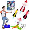 TODARRUN Foam Rocket Launcher for Kids Age 3 4 5 6 7 8, Fun Catapult Rocket Toys Boys Toys Age 3-12 Girls Gift Rocket Kids Outdoor Toy view 1