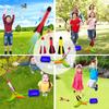 TODARRUN Foam Rocket Launcher for Kids Age 3 4 5 6 7 8, Fun Catapult Rocket Toys Boys Toys Age 3-12 Girls Gift Rocket Kids Outdoor Toy view 2