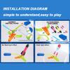 TODARRUN Foam Rocket Launcher for Kids Age 3 4 5 6 7 8, Fun Catapult Rocket Toys Boys Toys Age 3-12 Girls Gift Rocket Kids Outdoor Toy view 4