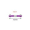 BAIJAC 2pcs CNC Machined Aluminium Alloy Steering Rod RC Linkage Servo Rod Replacement Accessory for HSP 94111/94188 RC Car Upgrade (Color : Style A Purple) view 1