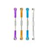 BAIJAC 2pcs CNC Machined Aluminium Alloy Steering Rod RC Linkage Servo Rod Replacement Accessory for HSP 94111/94188 RC Car Upgrade (Color : Style A Purple) view 4