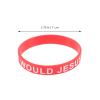 6pcs Mens Braclets Stretchy Bracelets for Women Rubber Wristbands Motivational Inspirational Silicone Bracelets Wwjd Womens Wristlet Man Belt Wrist Band Football Miss view 2