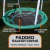 Sportspower Northridge Metal Swing Set, 500 lb Capacity, 32" Saucer, 2 Blow-Molded Swings & 5ft Slide, Durable 6ft Frame, Outdoor Backyard Playset for Kids Aged 38 view 3