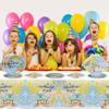 Adventure World Awaits Map Party Tableware,20 Plates and 20 Napkins and Tablecloth71 '' x 42 ''Travel Retirement Adventure World Party Decorate Supplies view 2