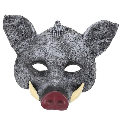 Homoyoyo Boar Mask Halloween Animal Mask Funny Head s Pig Eye s Creepy Animal Novel Horror Head Masquerade Animals Halloween Decor Party Cosplay Pu Unique Facial