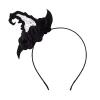 Soochat Halloween Witch Hat Headband, Witch Hat with Flower Hair Hoop for Halloween Costume Dress up Party Supplies view 1