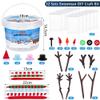 Fovths 12 Pieces Build Snowman Christmas Snowman Making Kit Foam Putty DIY Craft Kit Christmas Gift Snowmen Decoration for Xmas Winter Home Supplies view 2
