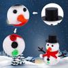 Fovths 12 Pieces Build Snowman Christmas Snowman Making Kit Foam Putty DIY Craft Kit Christmas Gift Snowmen Decoration for Xmas Winter Home Supplies view 3