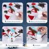 Fovths 12 Pieces Build Snowman Christmas Snowman Making Kit Foam Putty DIY Craft Kit Christmas Gift Snowmen Decoration for Xmas Winter Home Supplies view 4