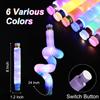 Light Up Glow Sticks Fidget Pop Tubes, 24 Pack Glow in The Dark Party Supplies Toddler Sensory Toys, Glow Stick Thanksgiving Christmas Party Favors Party Pack Gifts for Kids view 3