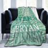 Gypsophila Custom Blanket with Name Personalized Blankets for Adults Baby Personalized Name Blanket Fleece Throw Blanket (Fleece - Green - 56) view 1