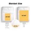 Gypsophila Custom Blanket with Name Personalized Blankets for Adults Baby Personalized Name Blanket Fleece Throw Blanket (Fleece - Green - 56) view 3