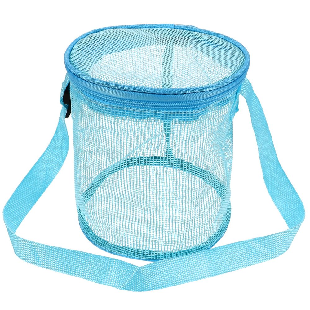 Vaguelly Mesh Beach Bag for Boys and Girls Beach Toys Toys Bag Funnel for Camping Swimming