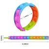 120 Pcs Pop Bracelet Bubble Fidget Sensory Toys for Party Favors, Pop Keychain Bulk for Classroom Prizes, Easter Egg Basket Stuffers Christmas Valentine Gifts for Kids Students view 2