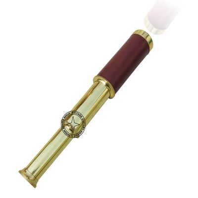 Vintage Brass Telescope Marine Handheld Spyglass Brass Telescope Binoculars 12 Inch Best for Gift