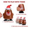 EEOCWF 15pcs Christmas Wind Up Toys for Kids, Christmas Stocking Stuffers, Xmas Tree Santa Claus Clockwork Chain Toy, Classroom Prizes Birthday Gifts Kid Christmas Party Favors Goody Bag Fillers view 3