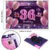 36th Birthday Decorations for Girls Happy Birthday Banner Pink Decorations for A Party Birthday Backdrop for Women view 2