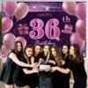 36th Birthday Decorations for Girls Happy Birthday Banner Pink Decorations for A Party Birthday Backdrop for Women view 3