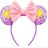 RAZKO Mouse Ears Headband, Sequin Rapunzel Mice Ears Hairband Mouse Hair Acessoreis for Women Girls (Sun Flower) view 1