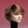 1/6 Scale Female Head Sculpt, Asian Girl Short Brown Hair Head Carved for 12'' Seamless Action Figure Body Doll Collection (A) view 3