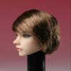 1/6 Scale Female Head Sculpt, Asian Girl Short Brown Hair Head Carved for 12'' Seamless Action Figure Body Doll Collection (A) view 4