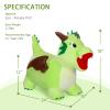 INPANY Bouncy Dinosaur Hopper Toy for Toddlers, Kids Inflatable Dragon Plush Bouncing Horse Hopper, Ride on Bounce Animal, Indoor Outdoor Birthday Gift for 2 3 4 Year Old Boy Girl view 2