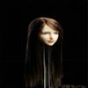 1/6 Scale Female Head Sculpt, Asian Girl Brown Straight Hair Head Carved for 12'' Seamless Action Figure Body Doll Collection (E) view 4