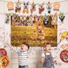 Corgi Birthday Party Decorations Backdrop Banner Photography Background Cute Corgi Theme Banner Balloons Cake Toppers Cupcake Toppers Pet Party Kit For Corgi Dog Birthday Party Supplies Decor view 2