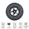 1.0 Beadlock Wheels and Tires 4PCS Metal Wheel Hub Rubber Tires for 1/24 RC Model Car Crawler AXIAL SCX24 AXI00006 AXI90081 AXI00002 AXI00001 (black2) view 3