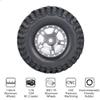 1.0 Beadlock Wheels and Tires 4PCS Metal Wheel Hub Rubber Tires for 1/24 RC Model Car Crawler AXIAL SCX24 AXI00006 AXI90081 AXI00002 AXI00001(silver1) view 3
