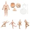niannyyhouse DOD 13cm Doll Action Figures Body Suitable for 1/12 BJD Dolls Head Dress Up (Normal White-Standard Package B) view 2