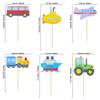 Gyufise 36Pcs Transportation Cupcake Toppers Car Truck Train Airplane Ship Party Cake Toppers Picks for Kids Birthday Baby Shower Party Decorations Supplies view 2