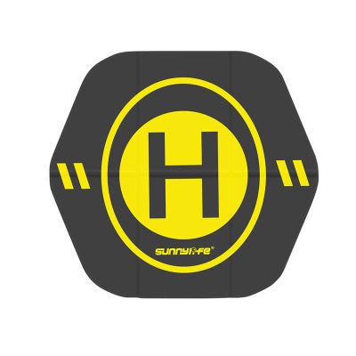 Universal Hexagonal Folding Apron Drone Landing Pad for Small Drones, Double Sided Waterproof Foldable Landing Mat Drone Accessories for DJI FPV/MAVIC AIR/AIR 2/MAVIC 2 PRO/MAVIC 2 ZOOM/FIMI (Yellow)