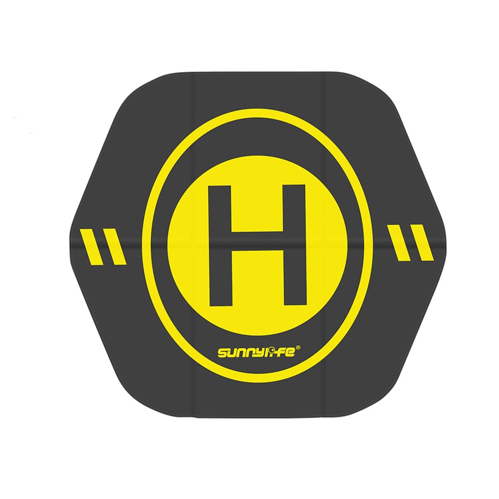 Universal Hexagonal Folding Apron Drone Landing Pad for Small Drones, Double Sided Waterproof Foldable Landing Mat Drone Accessories for DJI FPV/MAVIC AIR/AIR 2/MAVIC 2 PRO/MAVIC 2 ZOOM/FIMI (Yellow)