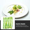 CLISPEED 10pcs Fake Asparagus: Lifelike Artificial Asparagus Stalks for Home Decoration Realistic Green Simulation Asparagus Model Display Prop for Kitchen, Dining Room, Garden Decor view 4
