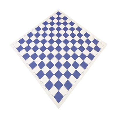 The House of Staunton Vinyl Regulation Tournament Chess Board - 12 x 12 Squares - 2.25" Squares (Navy)