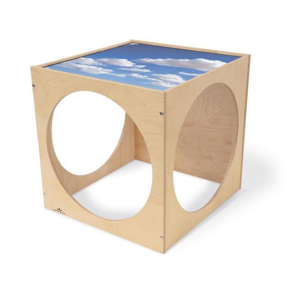 Whitney Brothers Toddler Acrylic Sky Top Play House Cube, Natural Uv