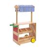 Excellerations Mobile Market Stand with Trays and Canopy view 1