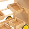 Excellerations Mobile Market Stand with Trays and Canopy view 3