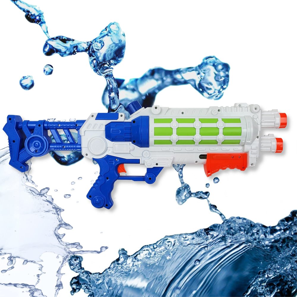 22" Water Guns for Kids, Super Squirt Gun Water Soaker Blaster - Long Shooting Range Summer Water Toys Gun for Boys Girls and Adults Outdoor Pool/Garden Fighting (Blue)