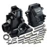 GPM Aluminum 7075-T6 Front/Rear Gear Box for TRAXXAS 1/8 4Wd Sledge Monster Truck-95076-4 (Black) view 1
